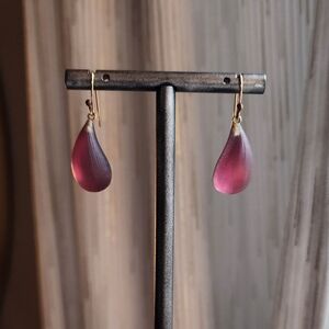 Alexis Bittar Pink Teardrop Earrings